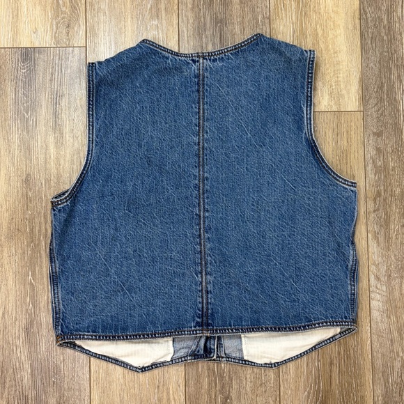 Abercrombie & Fitch Mara Blue Denim Vest - Picture 5 of 11